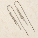 Dangle Chain Earrings, 18G, 5cm & 6.5cm Drops, Gold or Silver, Pair