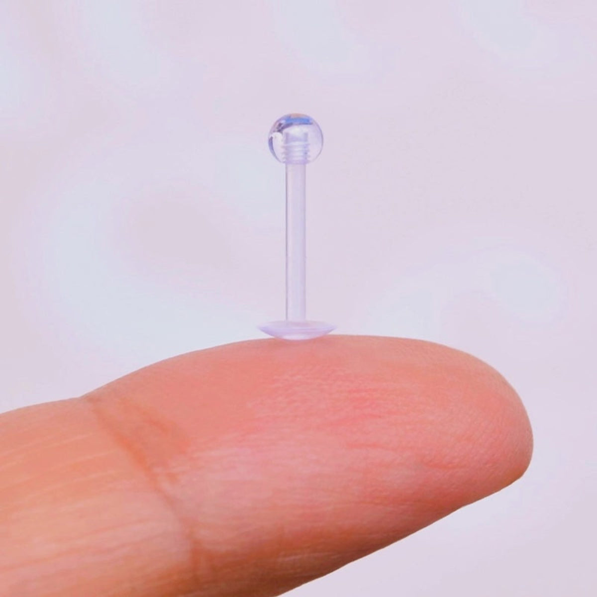Bioflex Piercing Retainer, Flexible Clear Stud, Single – Toku LONDON