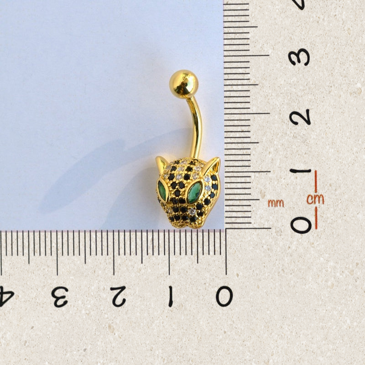 Tiger Belly Bar, 14G, 12mm, Gold or Silver, 316L Stainless Steel, Single