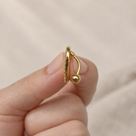 Heart Belly Bar, 14G, 10mm, Gold or Silver, 316L Stainless Steel, Single