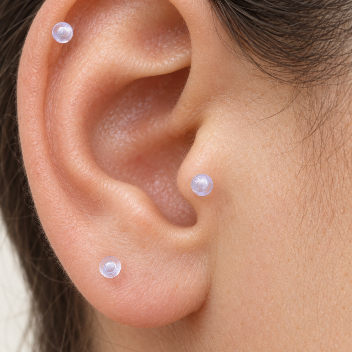Clear Piercing Retainer, 16G, 10mm, Single