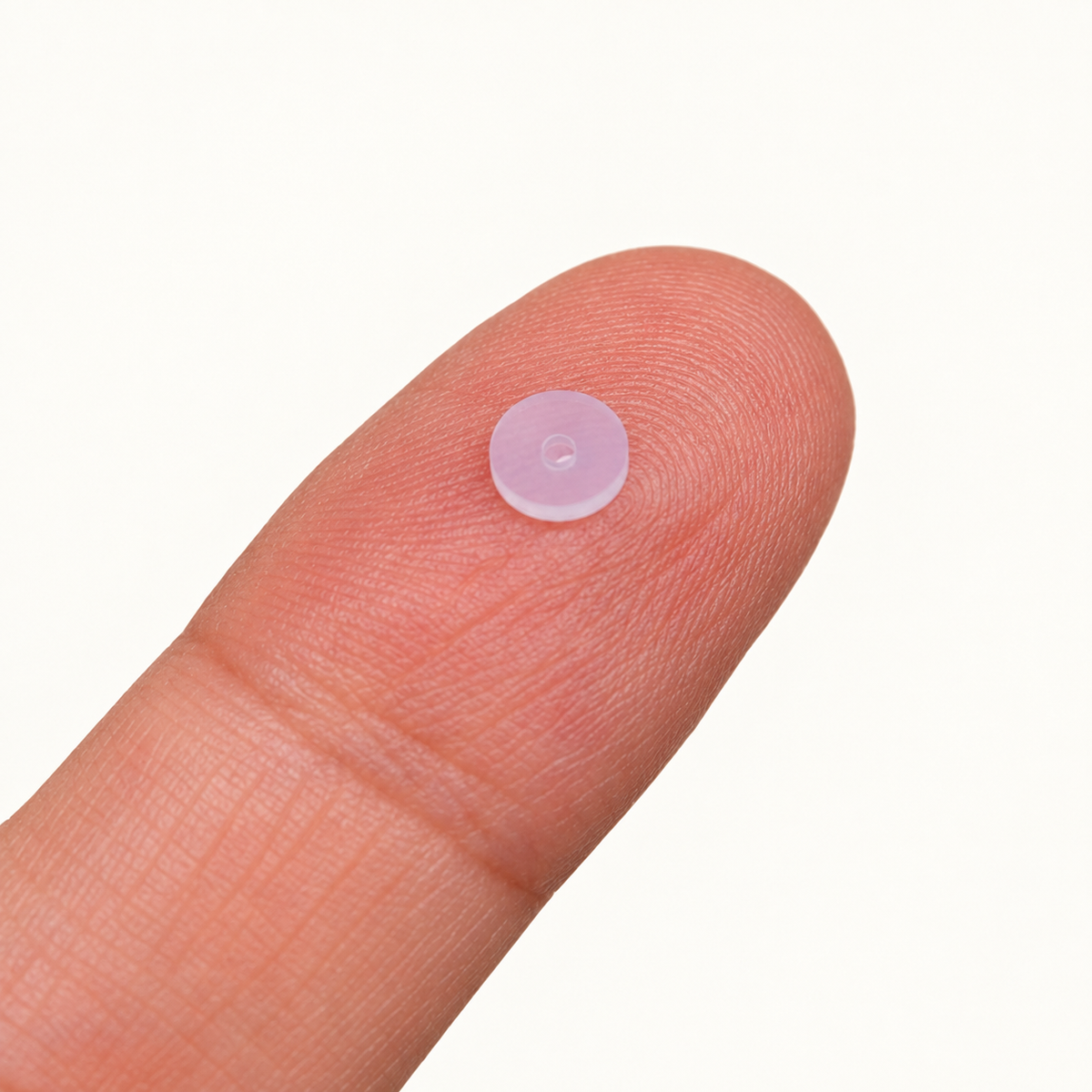 Clear Disc Earring Back Retainer, 5mm, Single