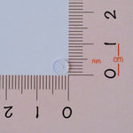 Clear Disc Earring Back Retainer, 5mm, Single