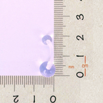 Clear curved belly button retainer - size reference
