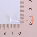 Clear Flat Back Retainer, 16G, 8mm, Single