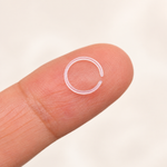 Clear Nose Ring Retainer, 20G, 8mm, Single
