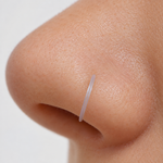Clear Nose Ring Retainer, 20G, 8mm, Single