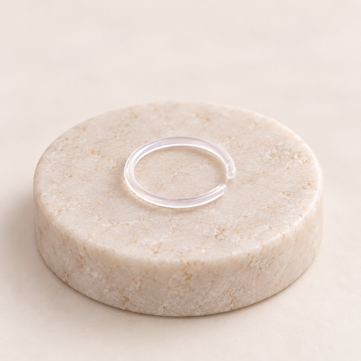Clear Nose Ring Retainer, 20G, 8mm, Single