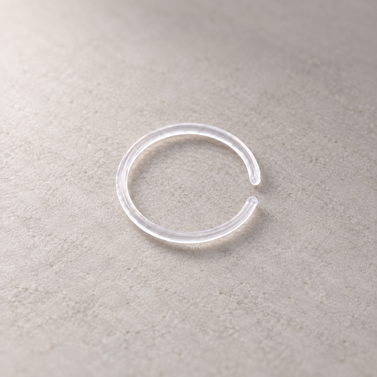 Clear Nose Ring Retainer, 20G, 8mm, Single