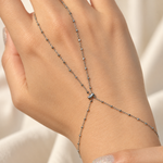 Hand Chain Bracelet, Gold or Silver, Single