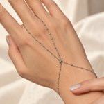 Hand Chain Bracelet, Gold or Silver, Single