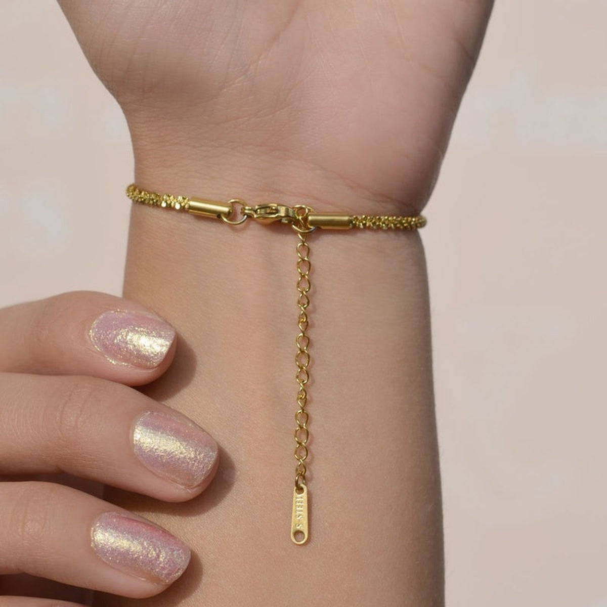 Dainty Snake Bracelet in Gold or Silver, Snake Chain Bracelet, Single
