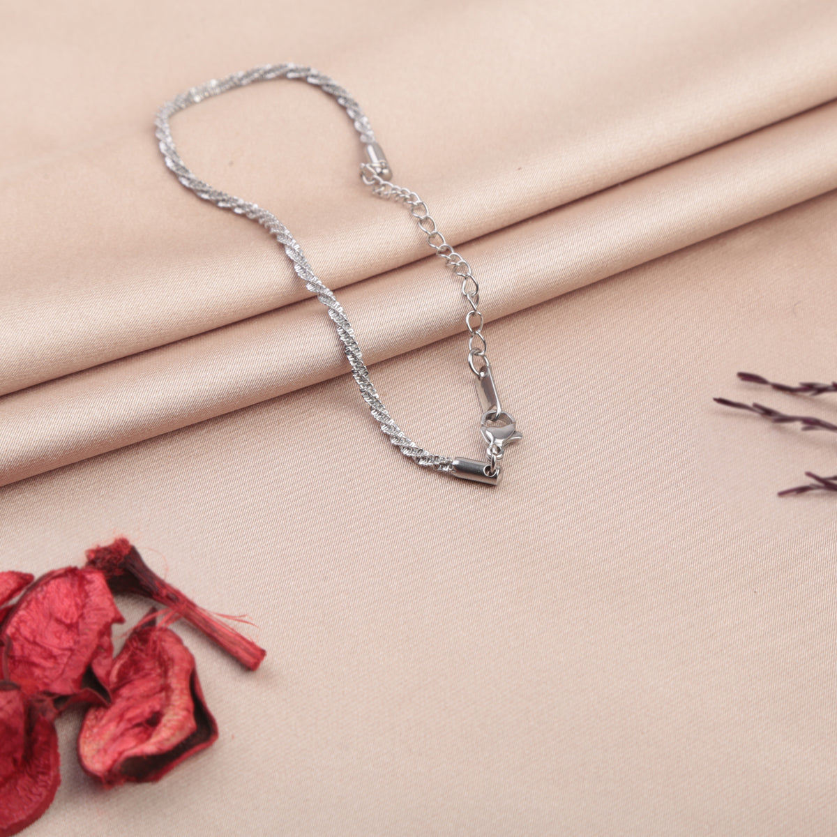 Dainty Snake Bracelet in Gold or Silver, Snake Chain Bracelet, Single