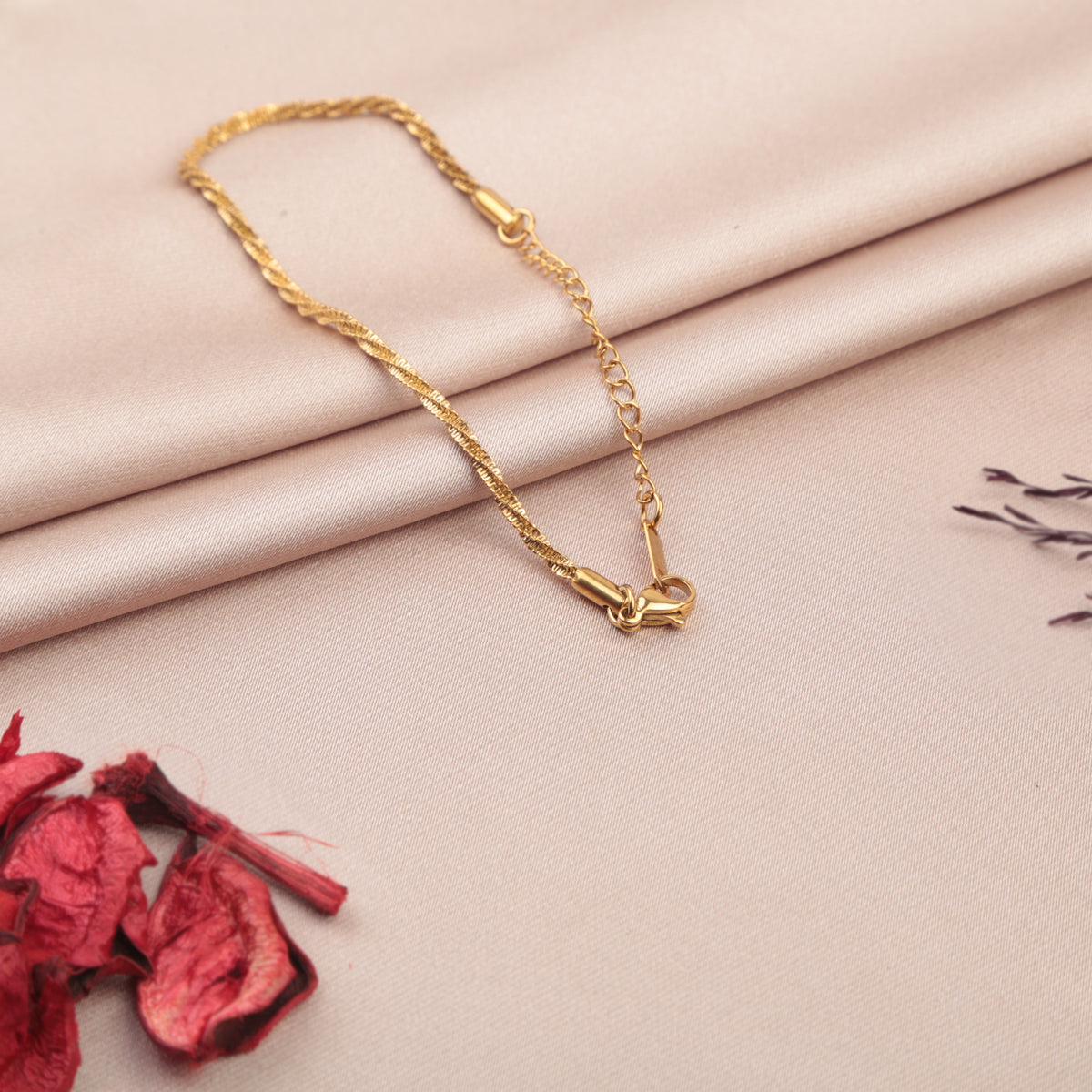 Dainty Snake Bracelet in Gold or Silver, Snake Chain Bracelet, Single