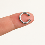 Mini Flat Ear Cuff, Gold or Silver, Single