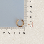 Mini Flat Ear Cuff, Gold or Silver, Single