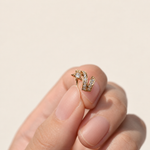 Comet Zircon Ear Cuff, Gold, Single