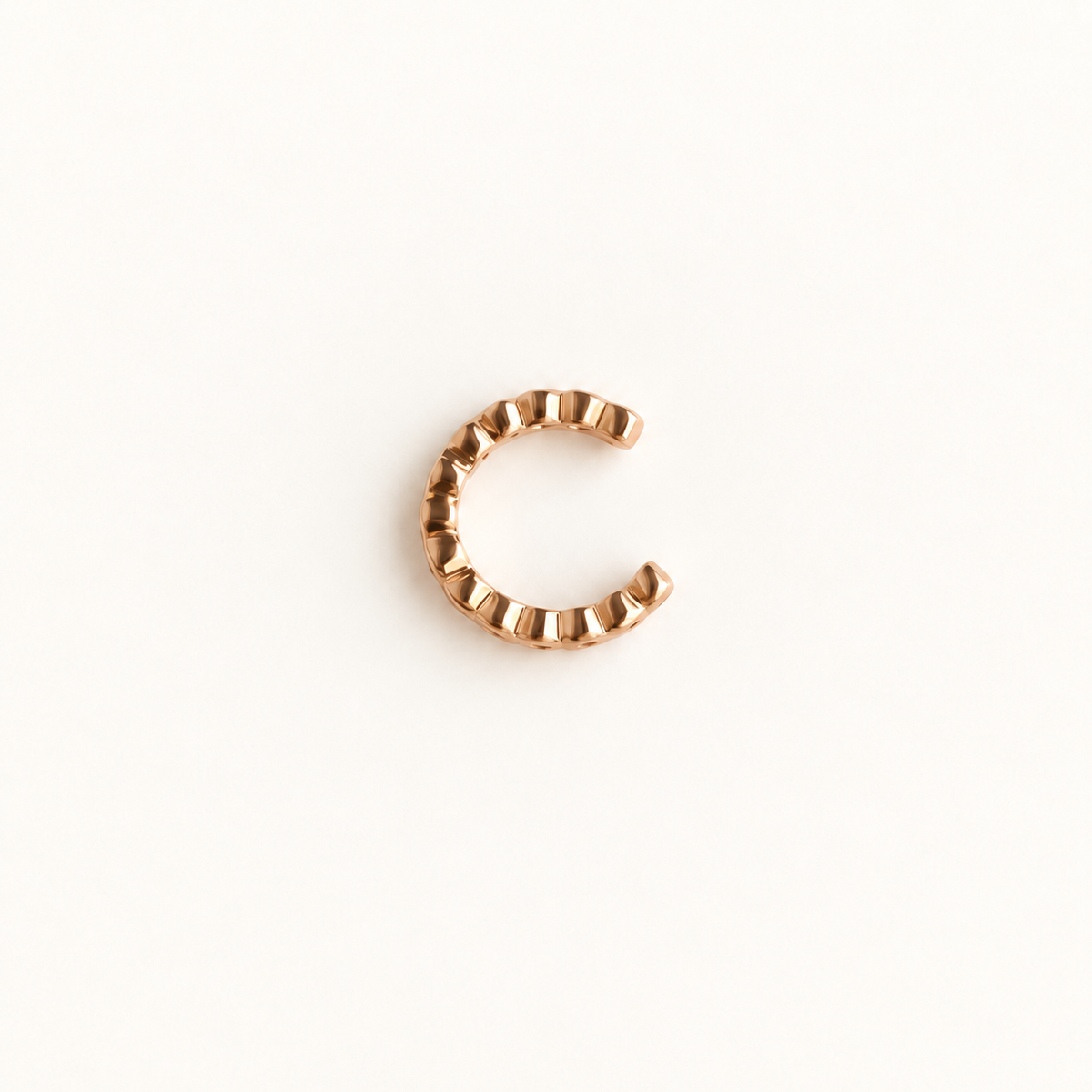 Mini Zircon Ear Cuff, Gold or Silver, Single
