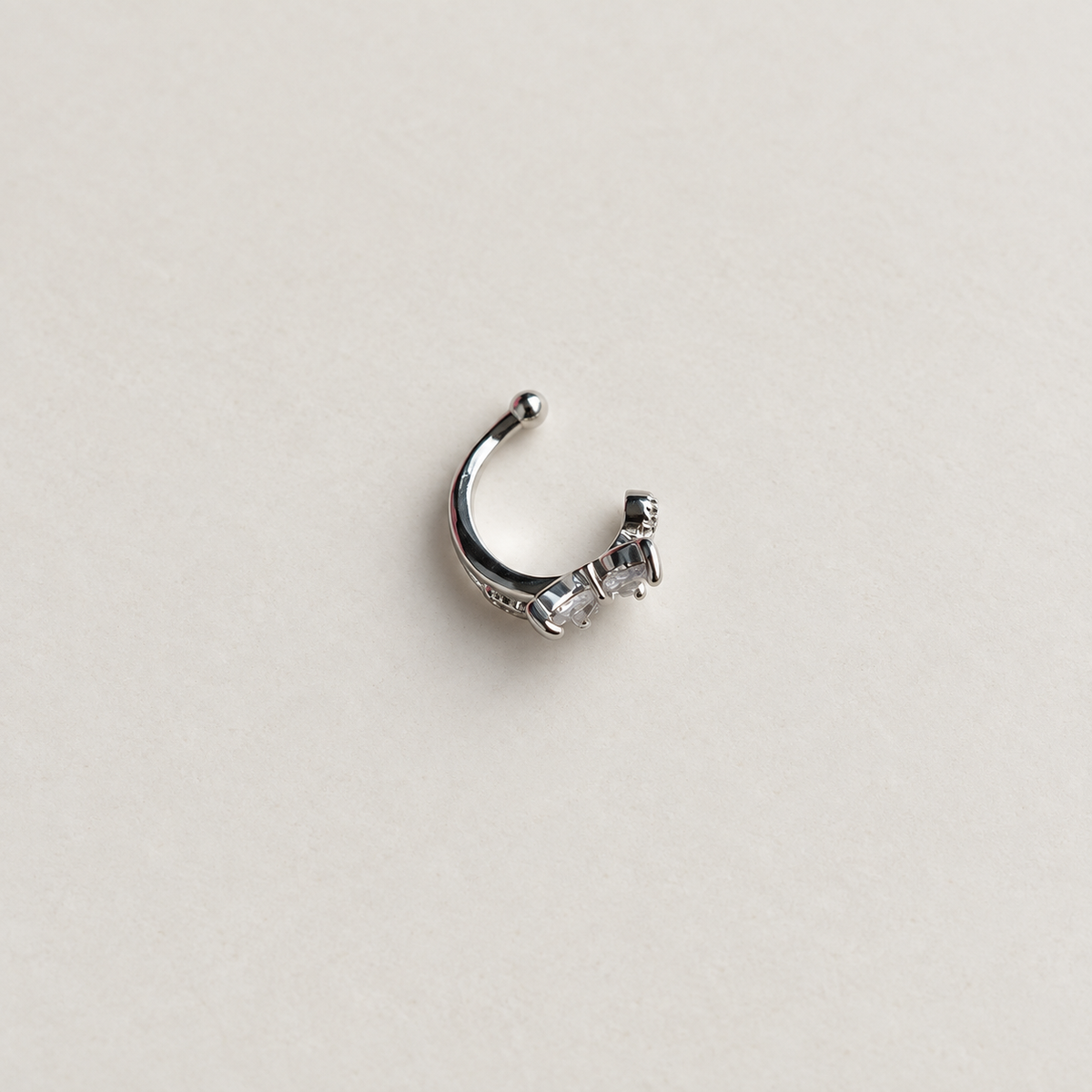 Butterfly Ear Cuff, Gold or Silver, Single