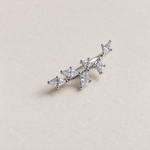 Branch Ear Cuff for Cartilage in Gold or Silver, Single