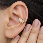 Butterfly Ear Cuff, Gold, Single