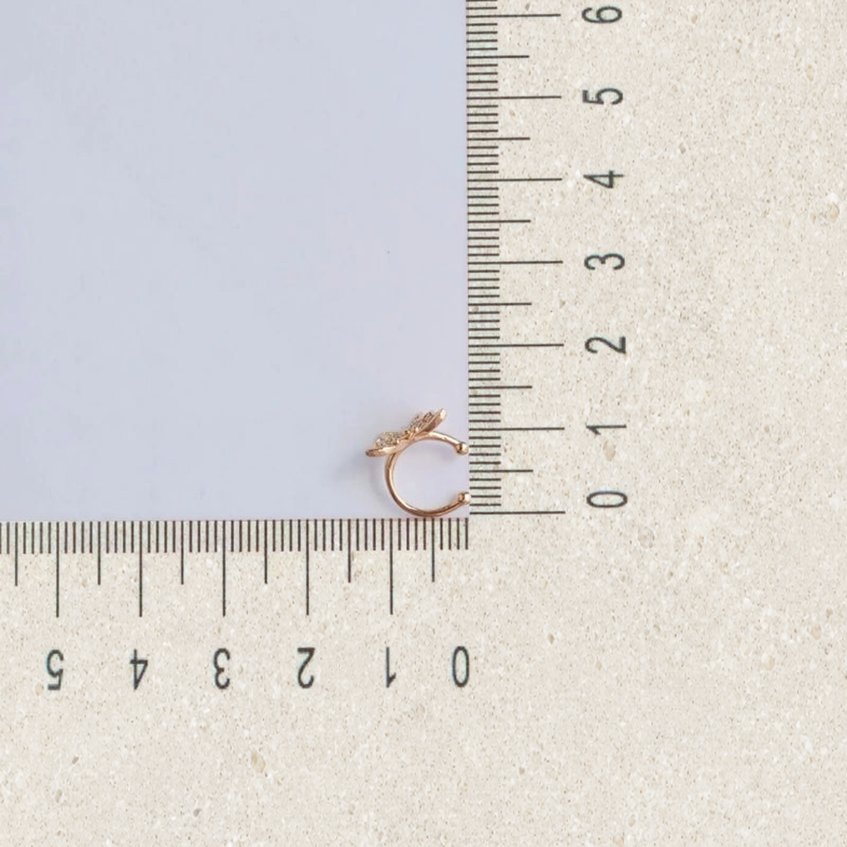 Butterfly Ear Cuff, Gold, Single