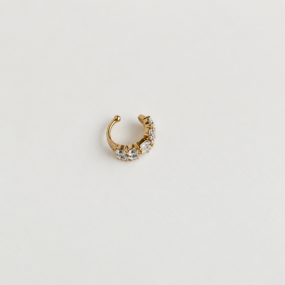 Princess Zircon Ear Cuff, No Piercing, Single