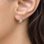 Turtle Children's Hoop Earrings, Pair