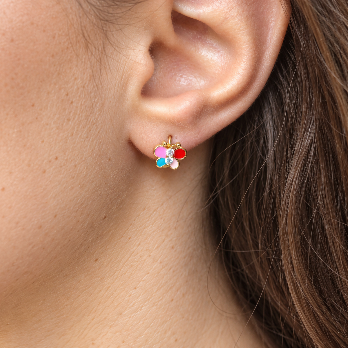 Butterfly Children's Stud Earrings, Pair