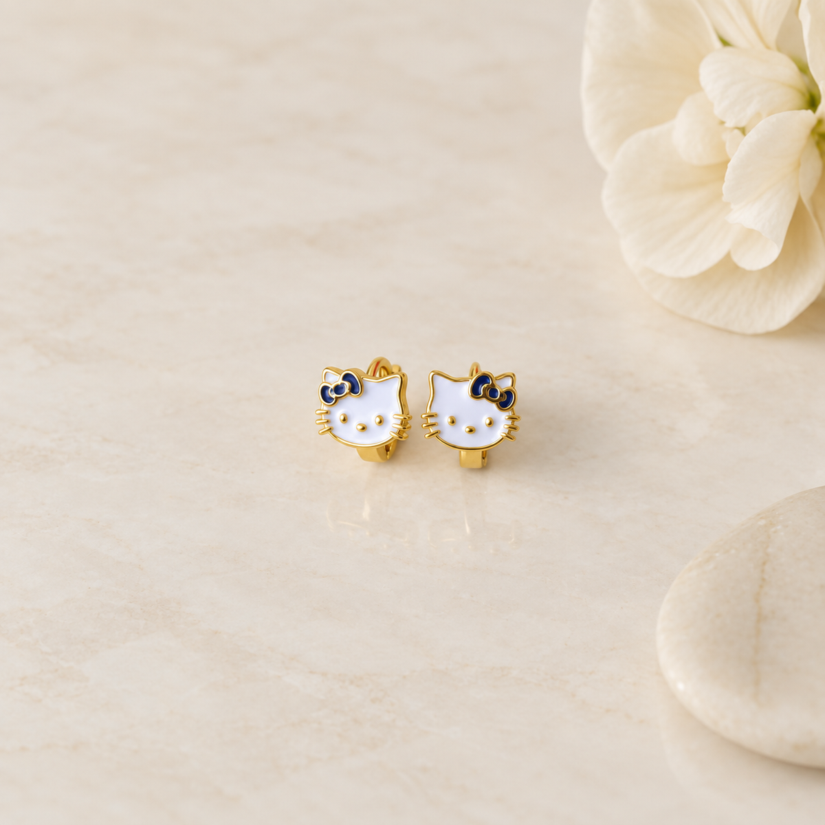 Cat Children's Stud Earrings, Pair