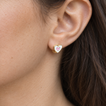Heart Children's Stud Earrings, Pair