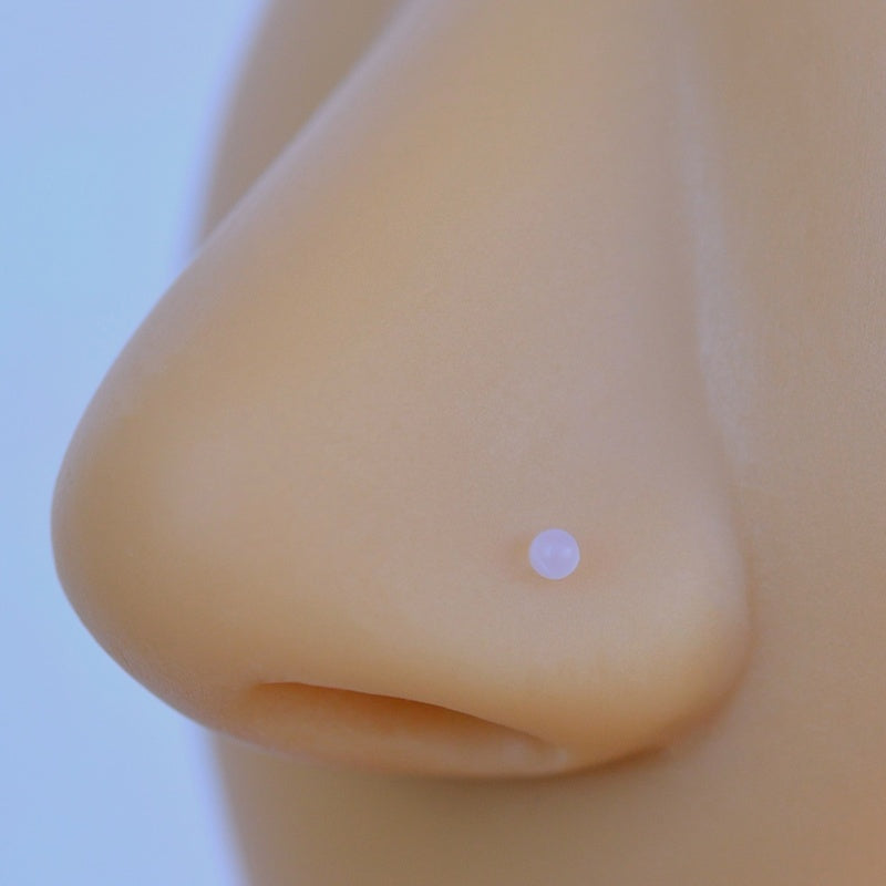Clear Flexible Nose Stud Retainer, 20G, 7mm, Single