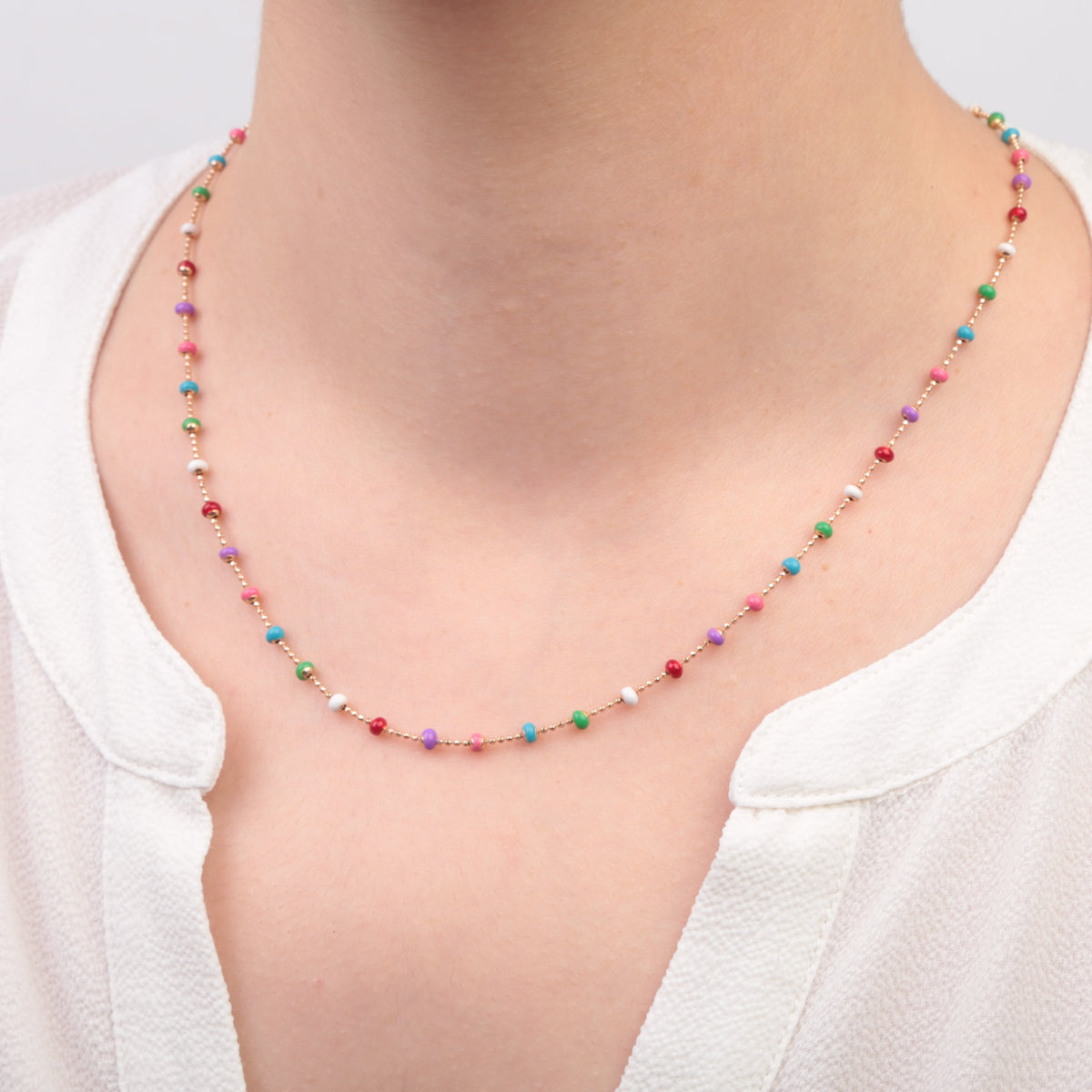 Gold Pendant Necklace, Minimal Chain, Single