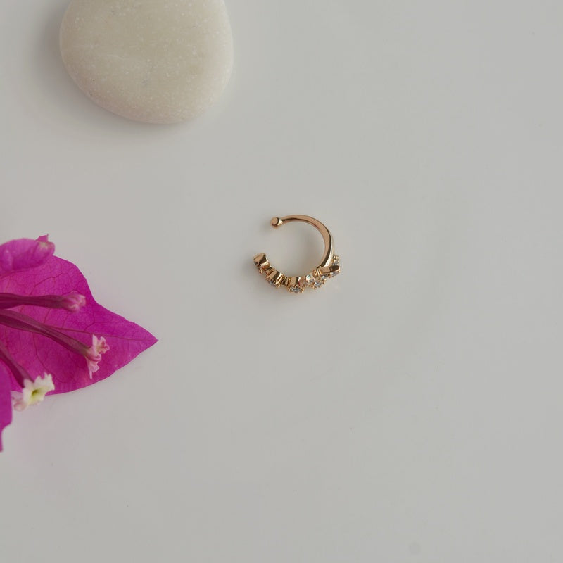 Butterfly Ear Cuff, Gold or Silver, Single