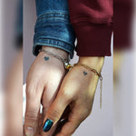 Stainless Steel Magnetic Heart Couple Bracelet Set of 2