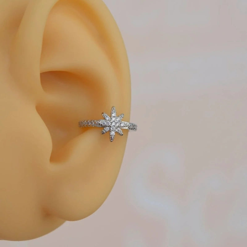 Star Ear Cuff for Cartilage, Single
