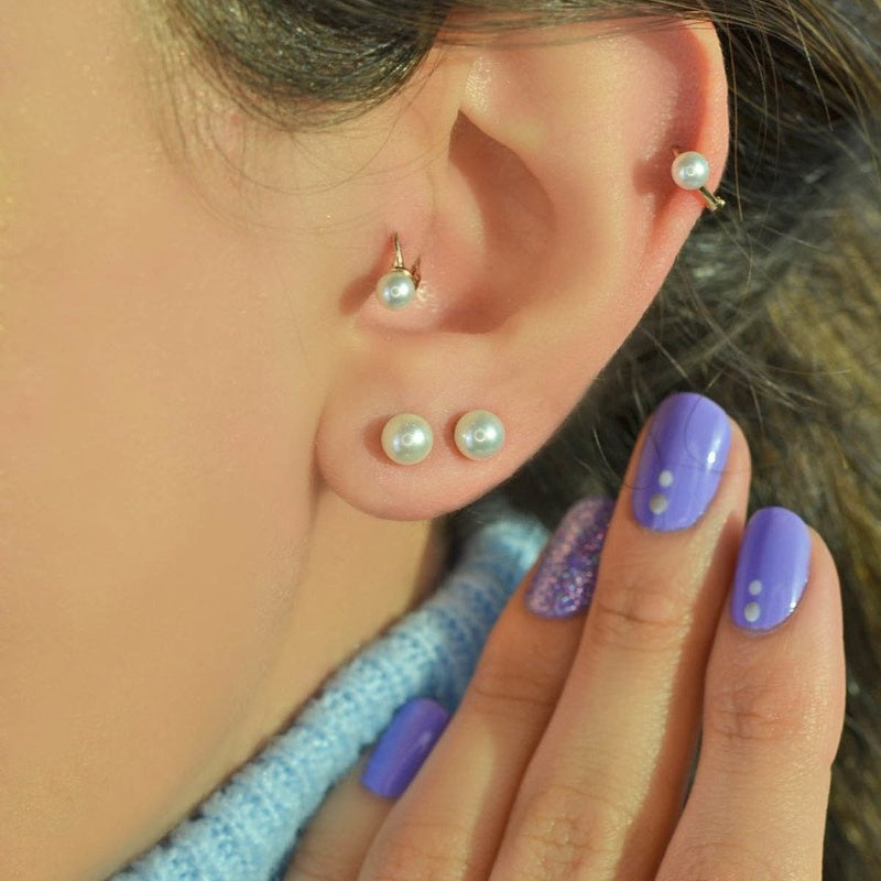 5mm Pearl Stud Earrings, Pair