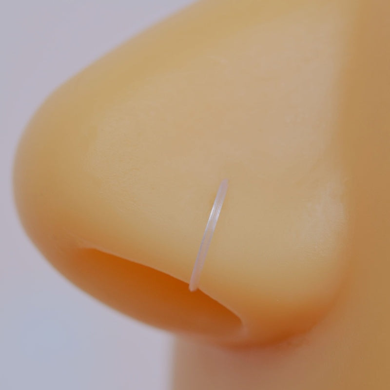 Antiallergic Bioflex Silicone Nose Ring, Hypoallergenic and Comfortable Silicone Piercing