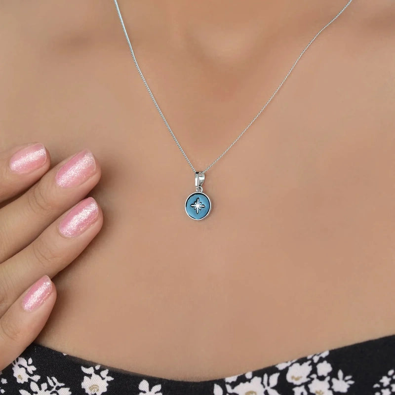 Star Pendant Necklace, Minimal Chain, Single