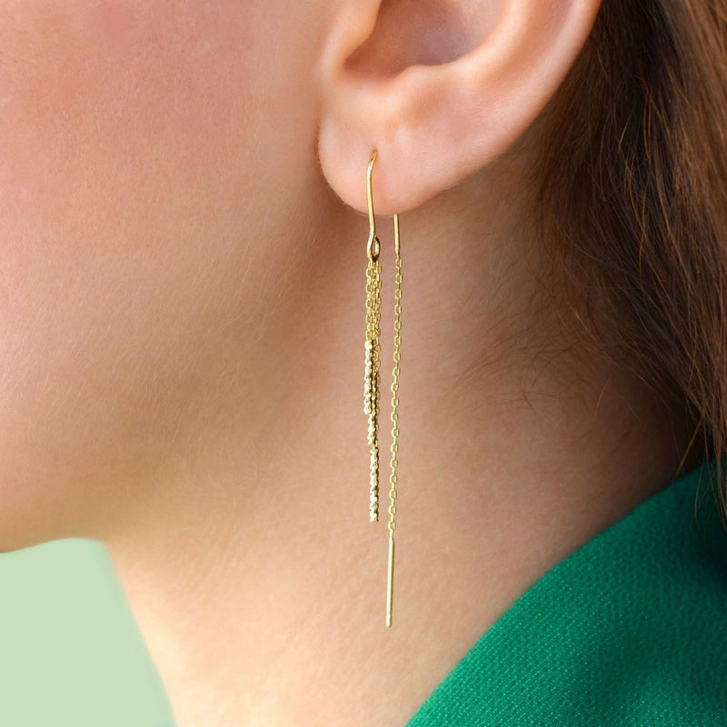 Huggie Hoop Earrings in Gold or Silver, Pair