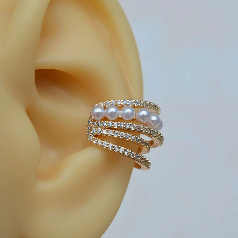 Pearl Ear Cuff for Cartilage, Single