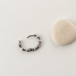 Bone Men's Hoop Earring, Stainless Steel, Single