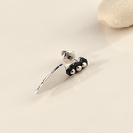 Knife Dangle Men's Stud Earring, Stainless Steel, Single