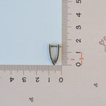 V Shape Men's Huggie Hoop Earring, Vintage Style, Single