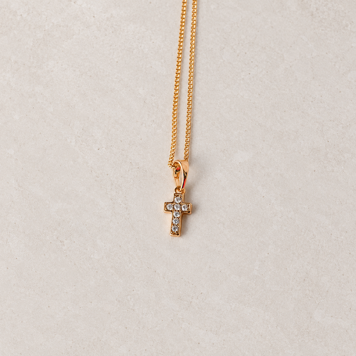 Cross Pendant Necklace, 45cm, Single