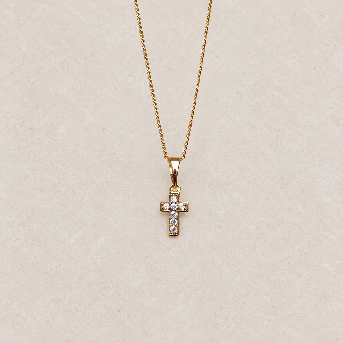Cross Pendant Necklace, 45cm, Single