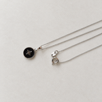 Blue North Star Pendant Necklace, 45cm, Silver, Single