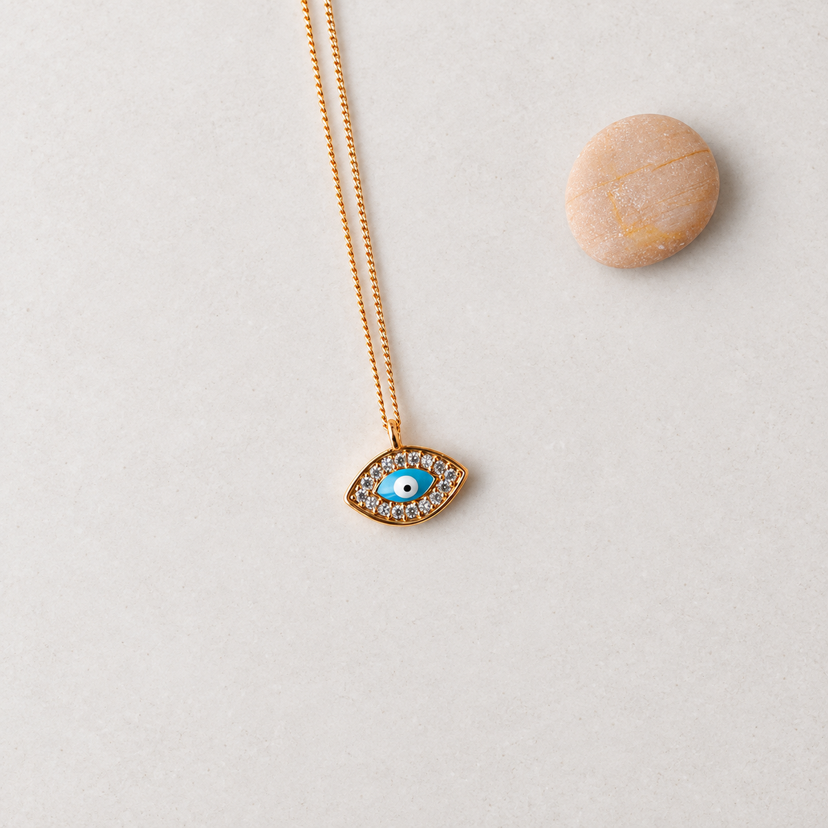 Eye Pendant Necklace, 45cm, Single