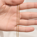 Fine Chain Necklace, 45cm, Gold or Silver, 316L Stainless Steel, Single