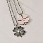 Four-Leaf Clover Pendant Necklace, 60cm, Silver, Single